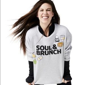 soulcycle soul & brunch sweatshirt